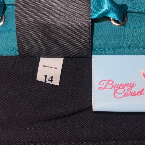 Bunny Corset Teal Brocade Underbust
